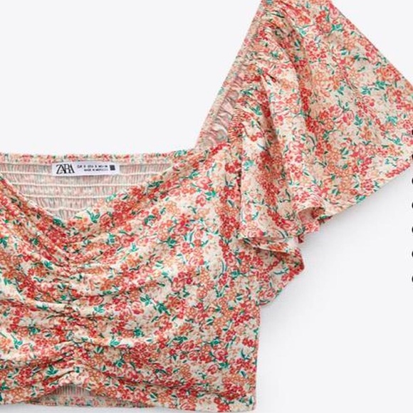 Zara floral printed top - Picture 1 of 2
